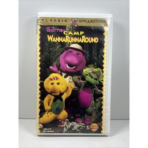 BARNEY: CAMP WANNARUNNAROUND‎ [1997] {Canadian Clamshell} | VHS TAPE, Tested